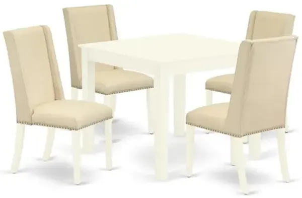 Dining Room Set Linen White