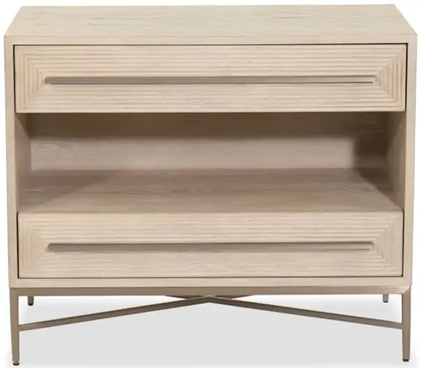 Cascade Two-Drawer Nightstand