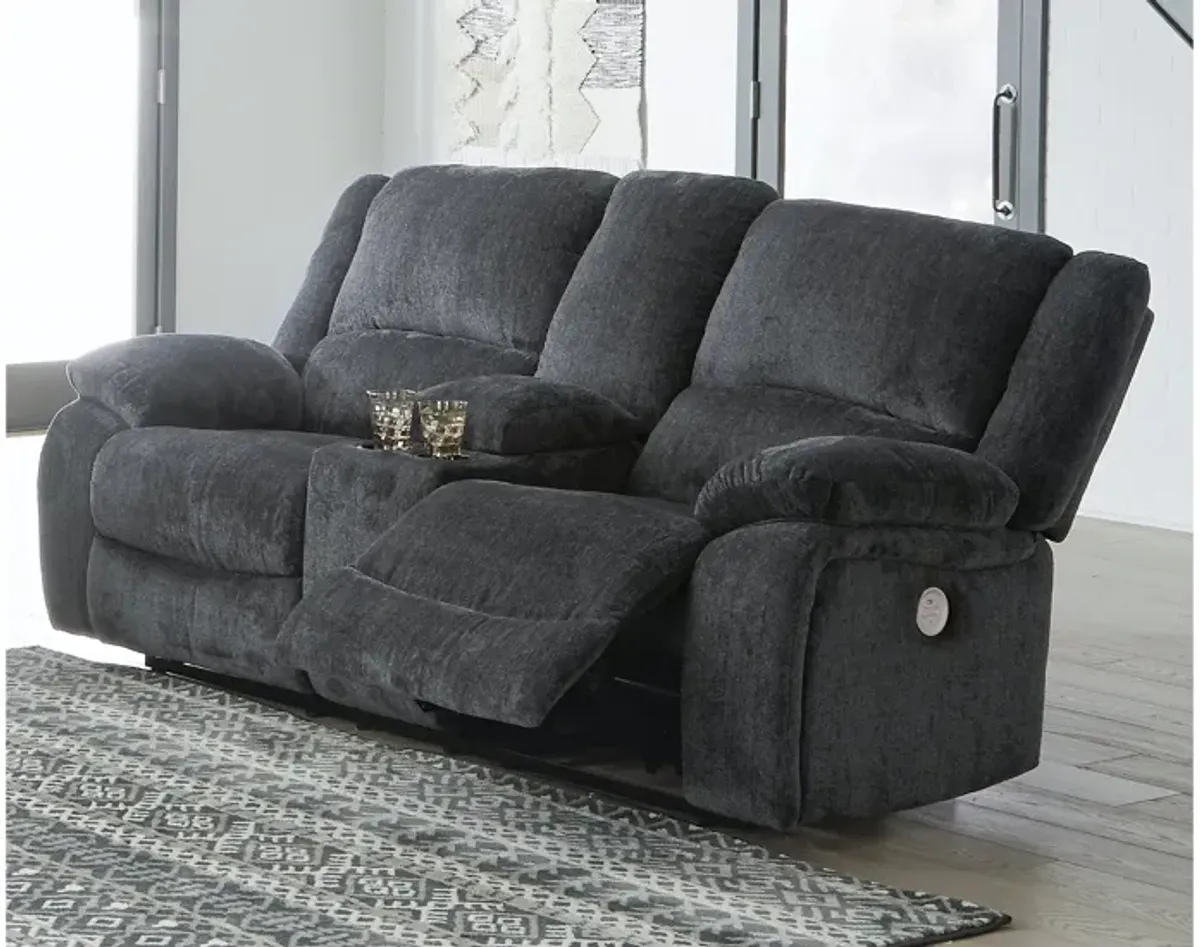Draycoll Power Loveseat with Console