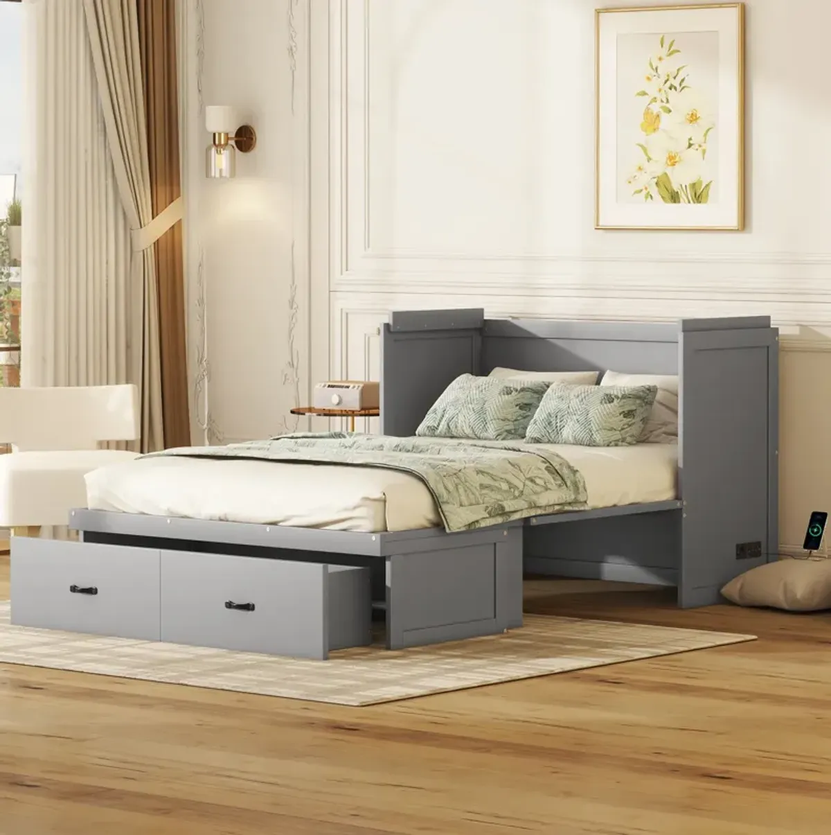 Merax Dual Purpose Bed with USB Port