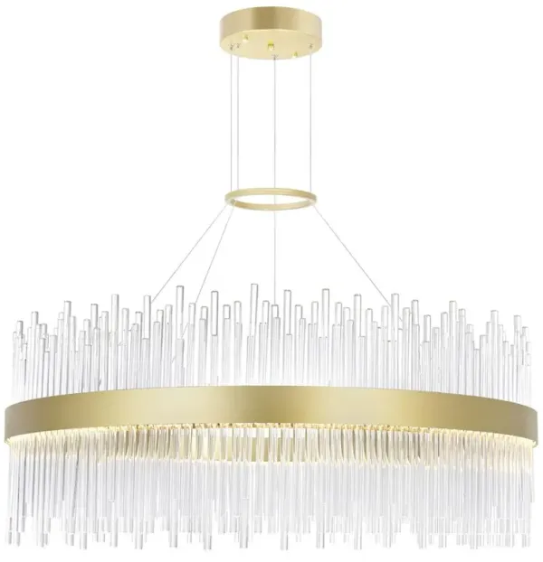 CWI Lighting Genevieve LED Chandelier With Medallion Gold Finish