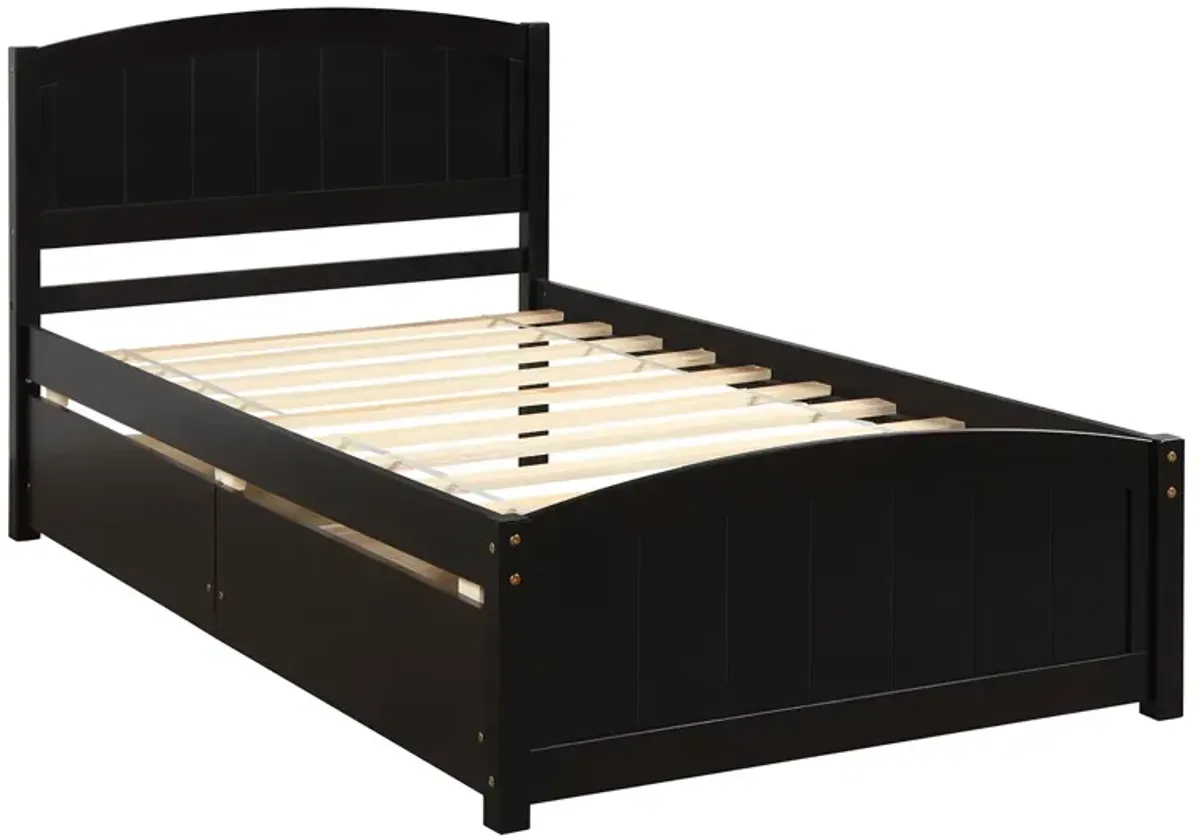 Merax Platform Bed with Two Drawers