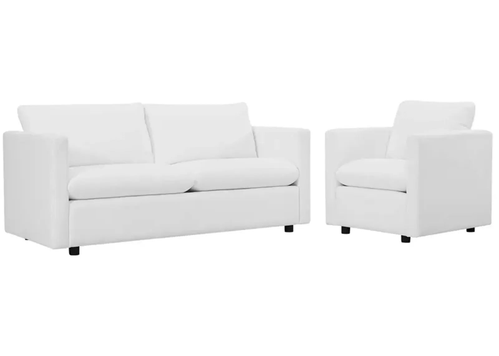 Activate Upholstered Fabric Sofa and Armchair Set