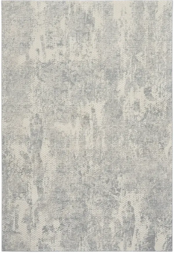 Exhale EXL01 Light Gray 5'3" x 7'3" Rug