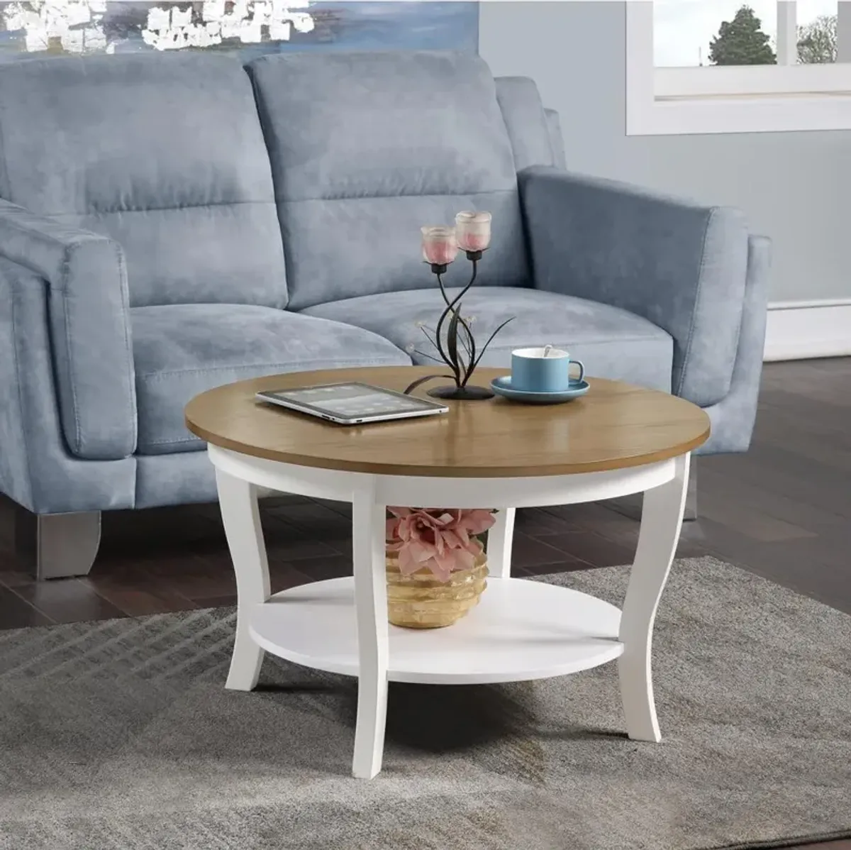 Convenience Concepts American Heritage Round Coffee Table