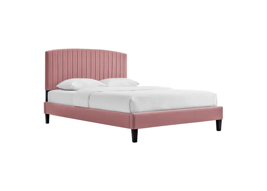 Modway - Alessi Performance Velvet Queen Platform Bed