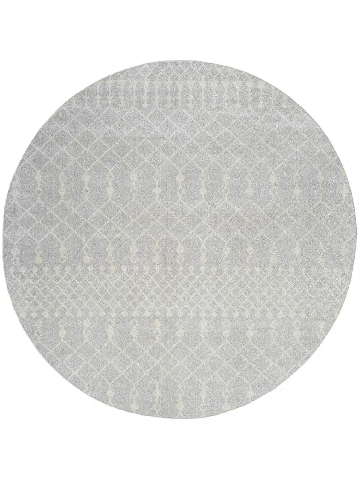 Astra Machine Washable ASW10 Gray 7'10" Round Rug