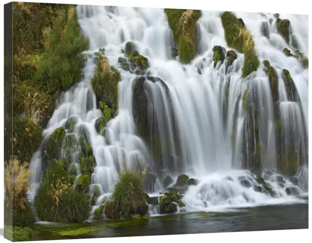 Waterfall, Niagara Springs, Thousand Springs State Park, Idaho.-Canvas Art-32x24