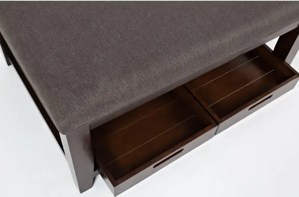 Jofran Contemporary Brown 38 Ottoman Coffee Table