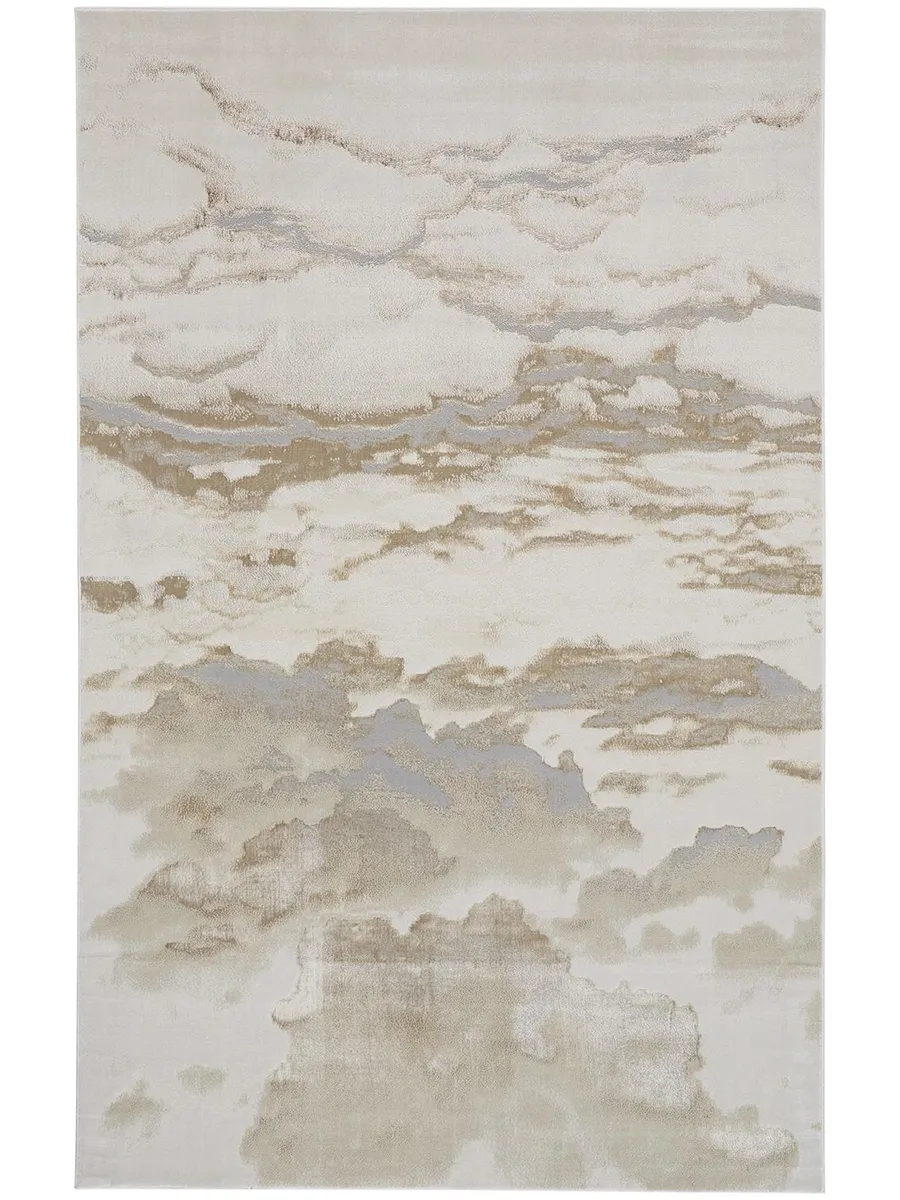 Aura 3727F Ivory/Tan/Gray 6'7" x 9'6" Rug