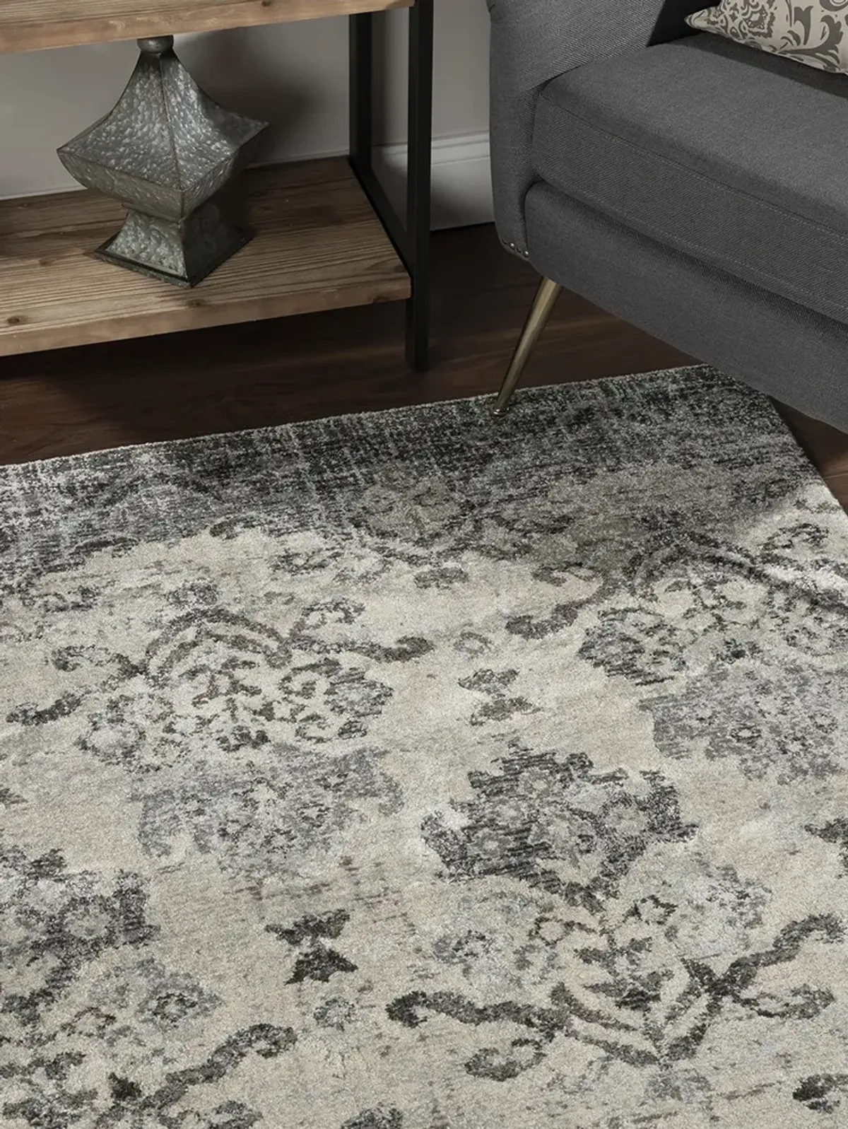 Antigua AN11 Pewter 9'6" x 13'2" Rug