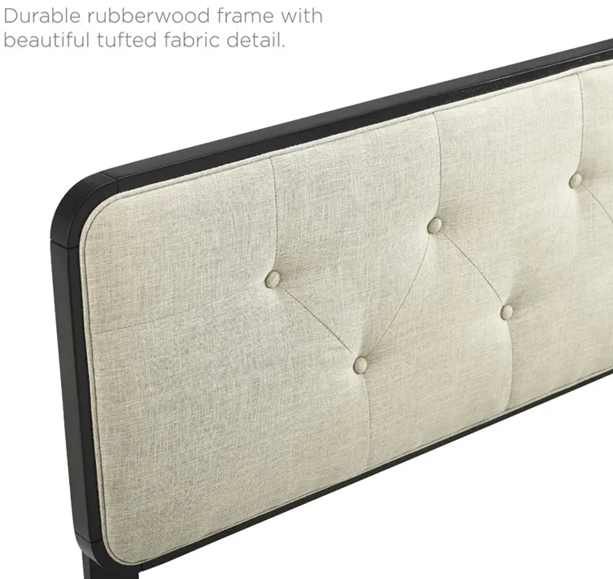 Modway - Collins Tufted Queen Fabric and Wood Headboard