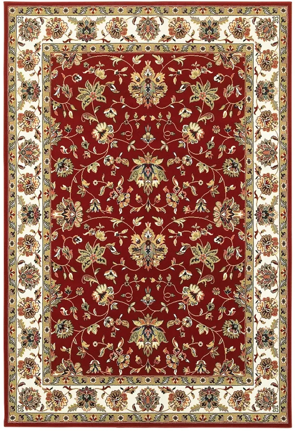 Kashan 1'10" x 3' Red Rug