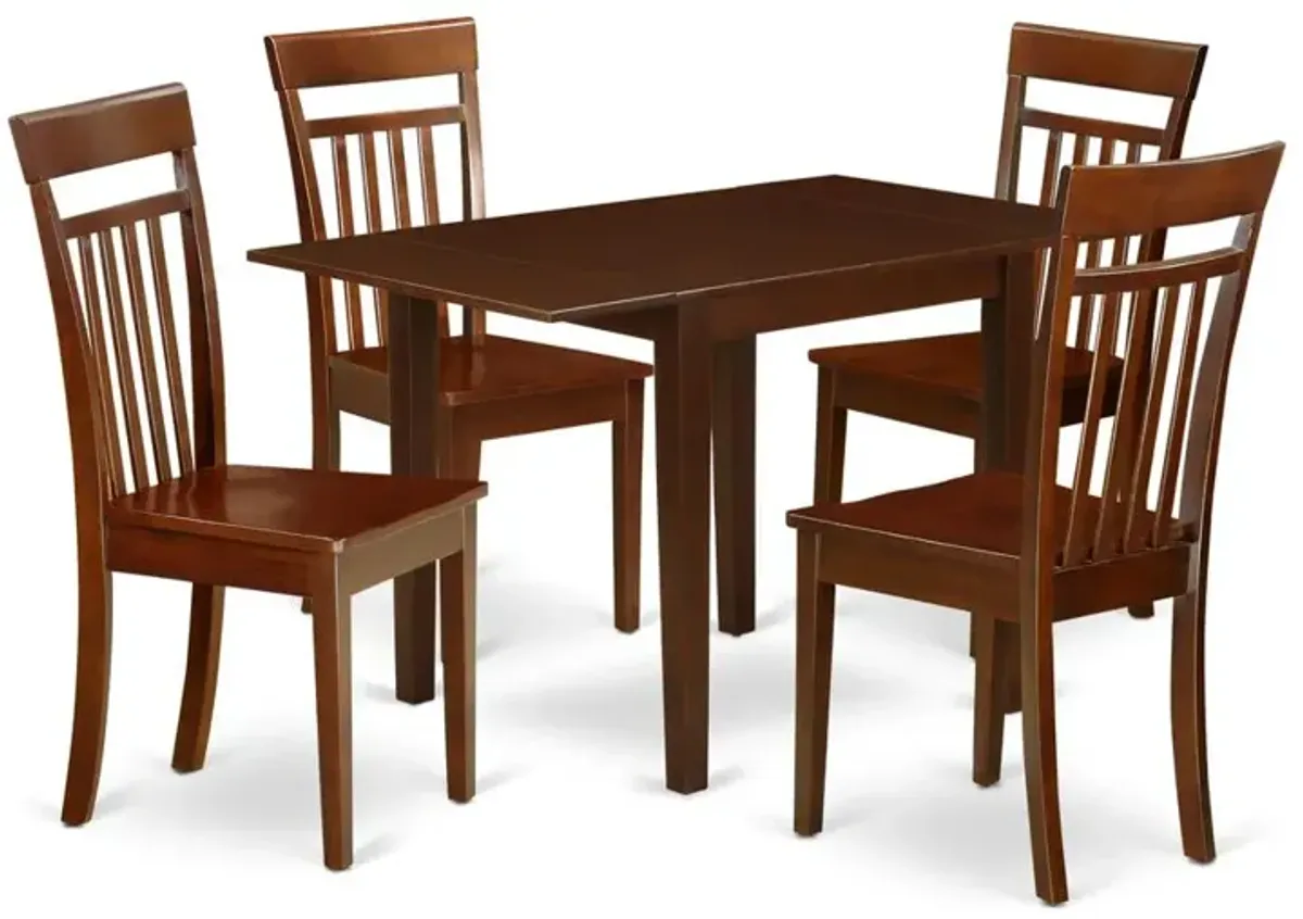 Dining Room Set Mahogany, NDCA5-MAH-W