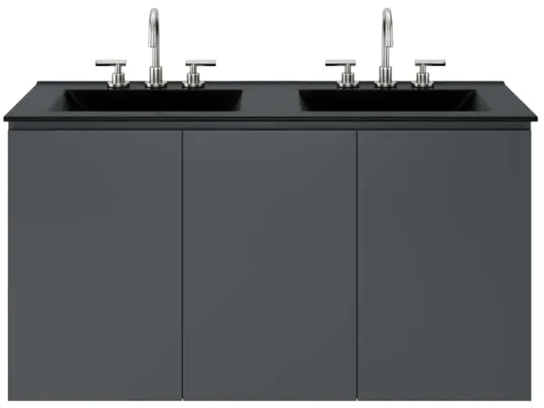 Bryn 48" Wall-Mount Double Sink Bathroom Vanity