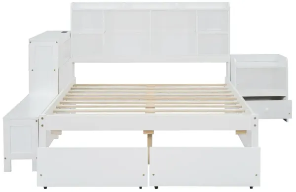 Merax Platform Bed with Multi-functional Storage