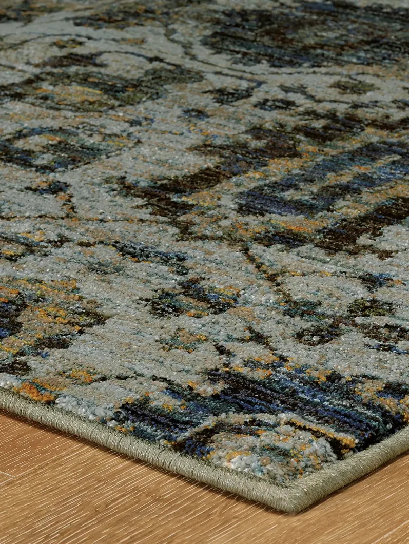 Andorra 7'10" x 10'10" Blue Rug