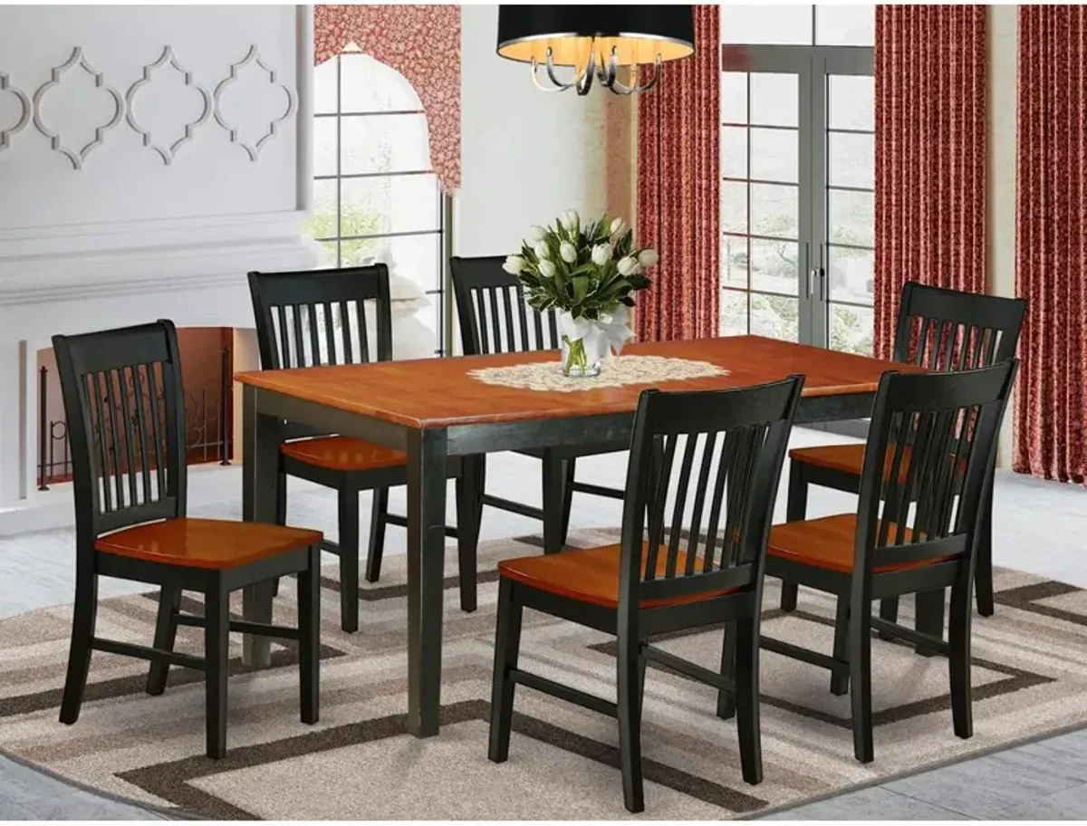 Dining Room Set Black & Cherry