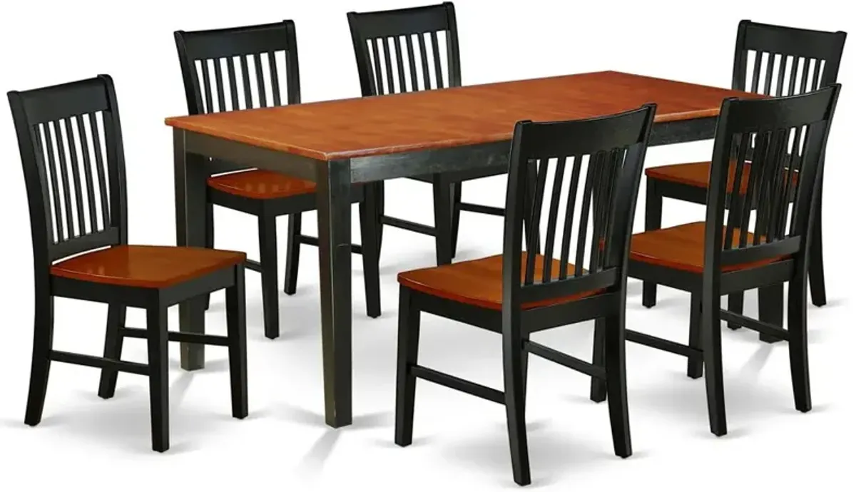 Dining Room Set Black & Cherry