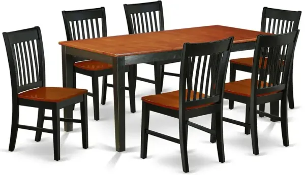 Dining Room Set Black & Cherry