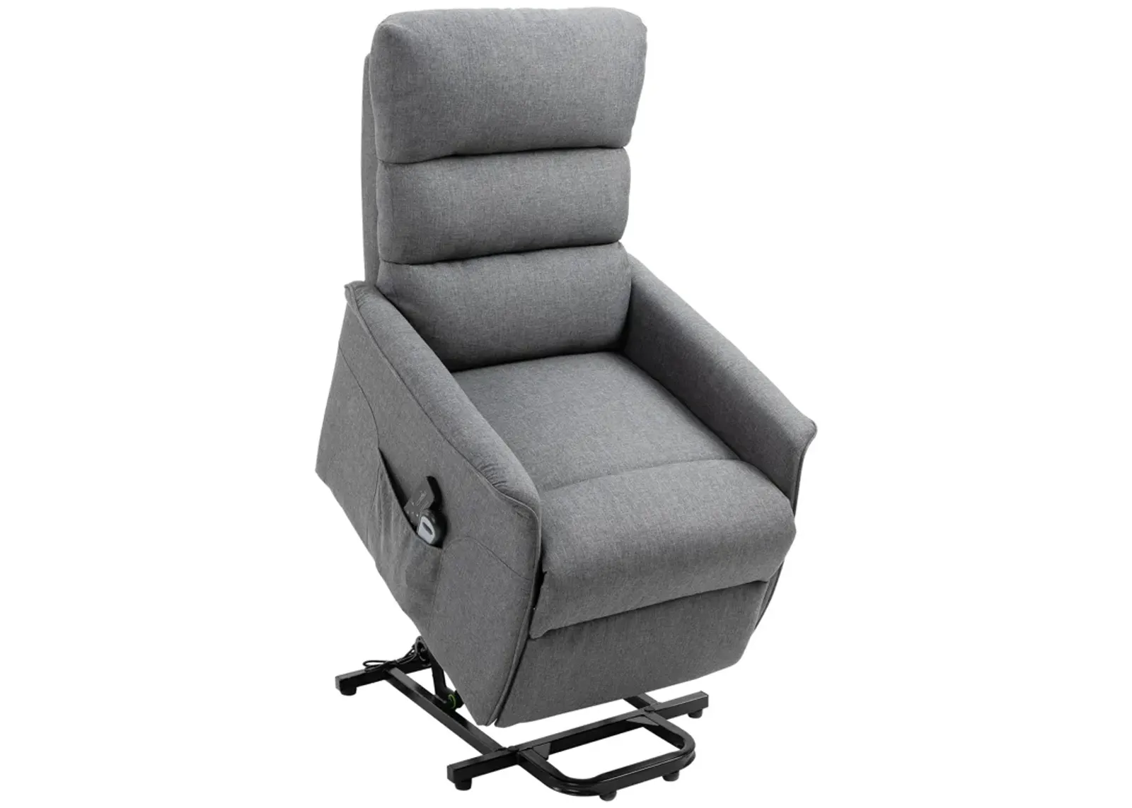 Gray Assisted Relaxation: Electric Lift Recliner Chair for Elderly