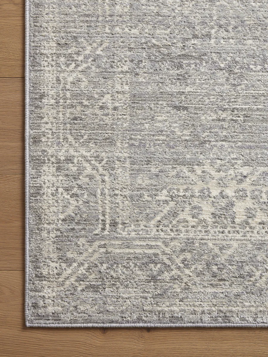 Indra INA02 Silver/Ivory 6'3" x 9' Rug