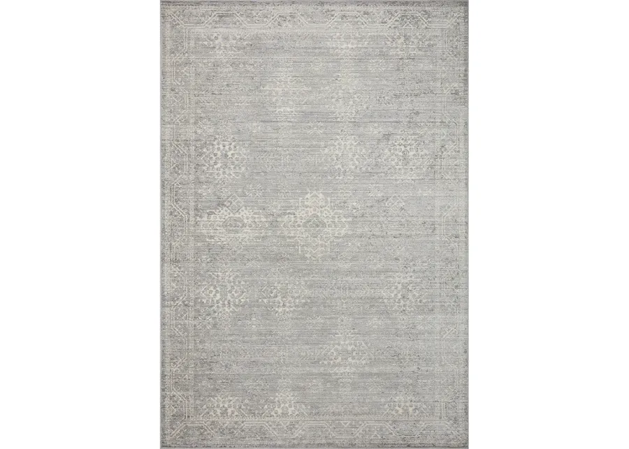 Indra INA02 Silver/Ivory 6'3" x 9' Rug