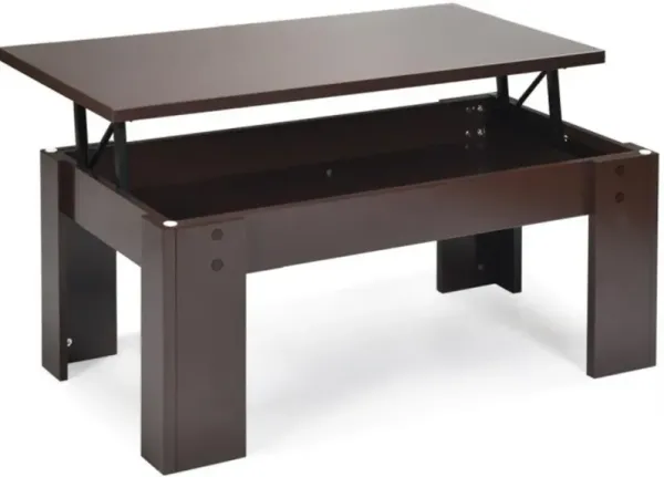 Hivvago Lift Top Coffee Table with Storage Compartment for Living Room