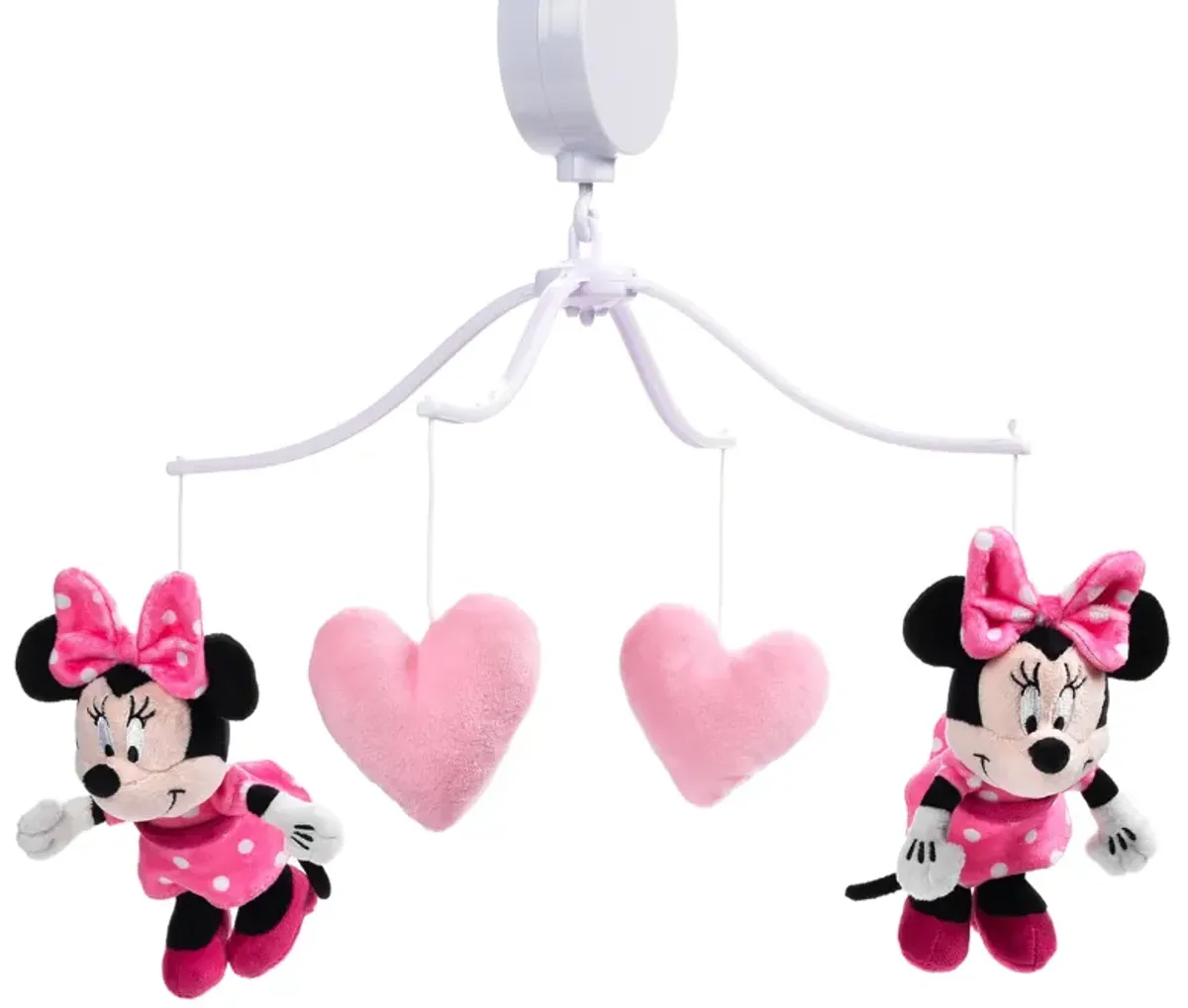 Lambs & Ivy Disney Baby Minnie Mouse Love Pink Musical Baby Crib Mobile Soother