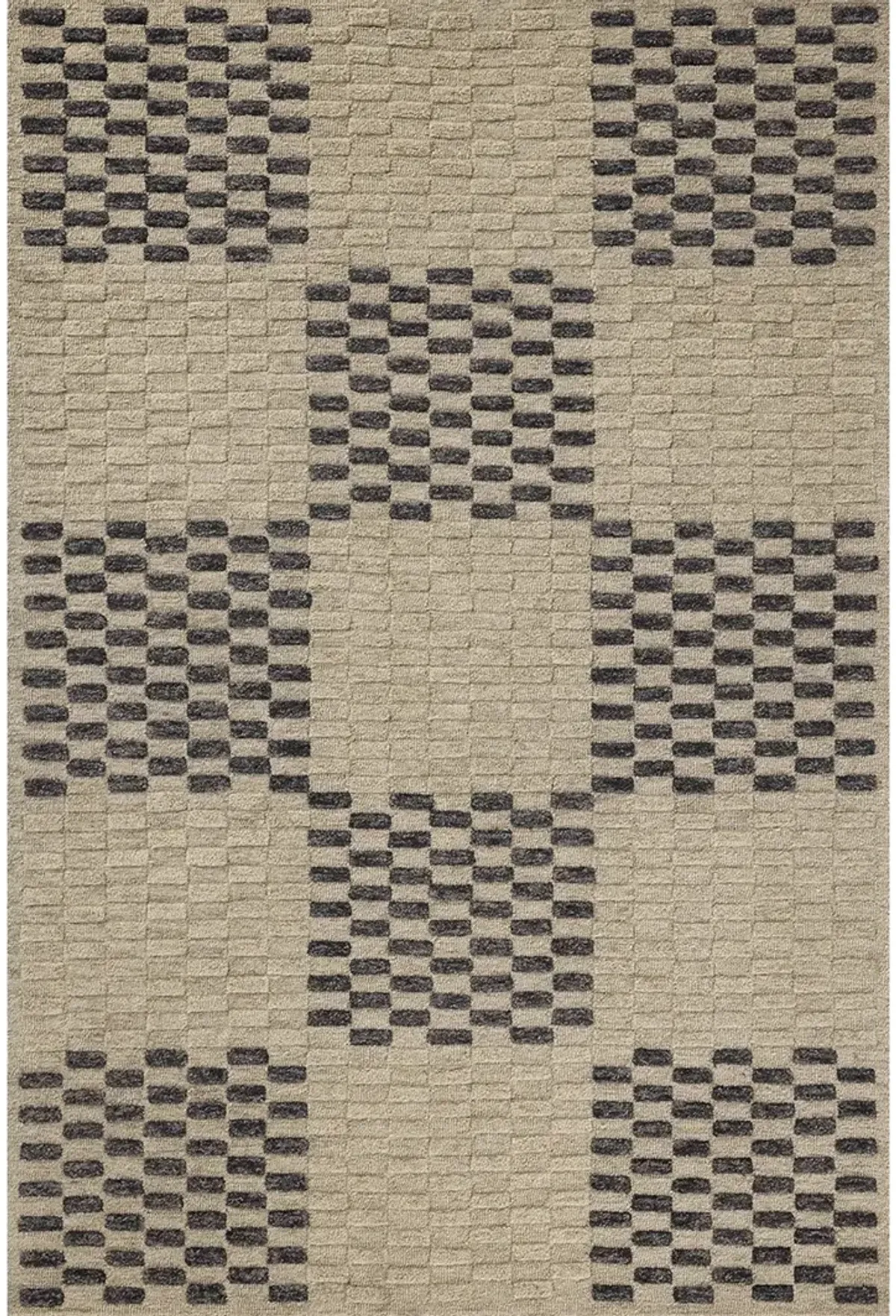 Bradley BRL-01 Beige / Midnight 2''3" x 3''9" Rug by Chris Loves Julia