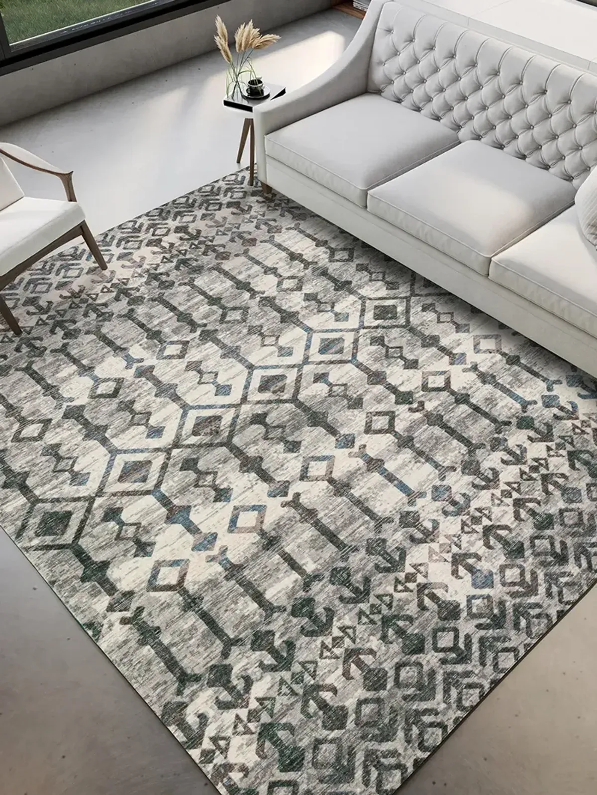 Brisbane BR8 Silver 3' x 5' Rug