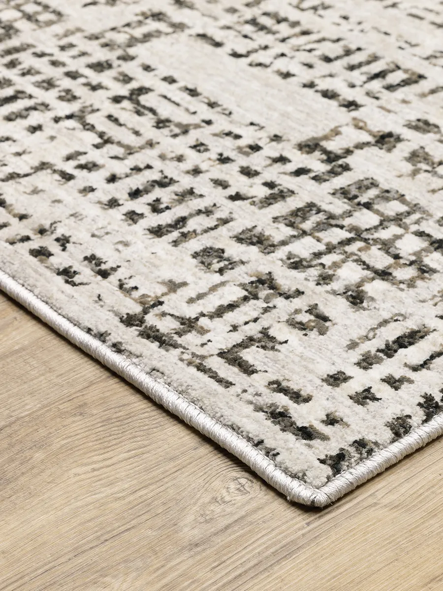 Nebulous 3'3" x 5' Abstract Ivory Rug