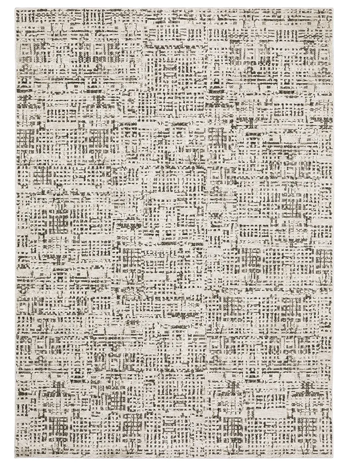 Nebulous 3'3" x 5' Abstract Ivory Rug