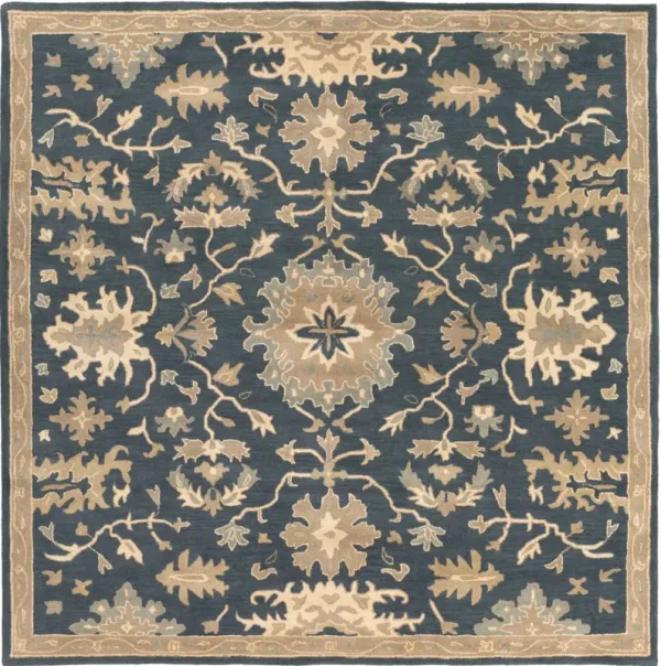 Caesar CAE-1197 9'9' Round Blue Rug