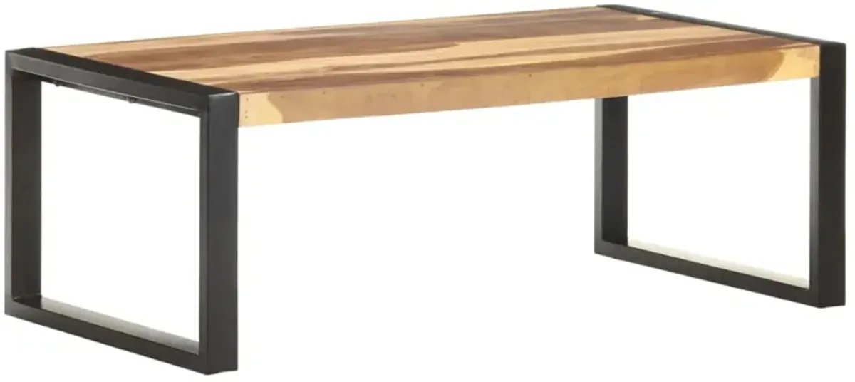 vidaXL Coffee Table 43.3x23.6x15.7 Solid Wood with Sheesham Finish