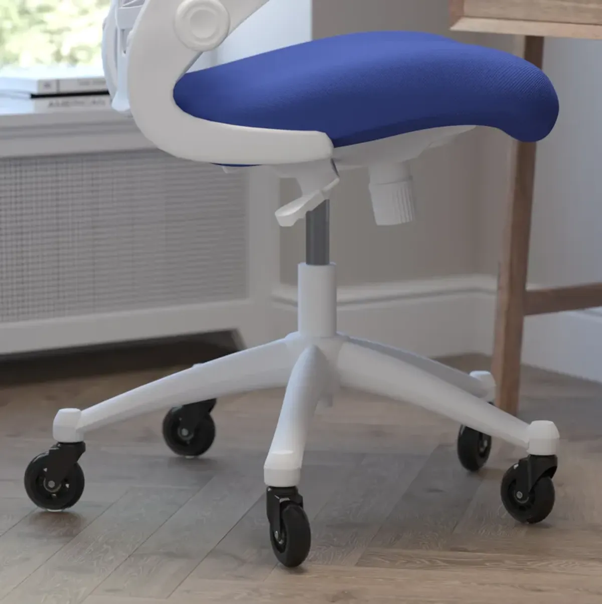 Kelista Desk Chair with Transparent Roller Wheels