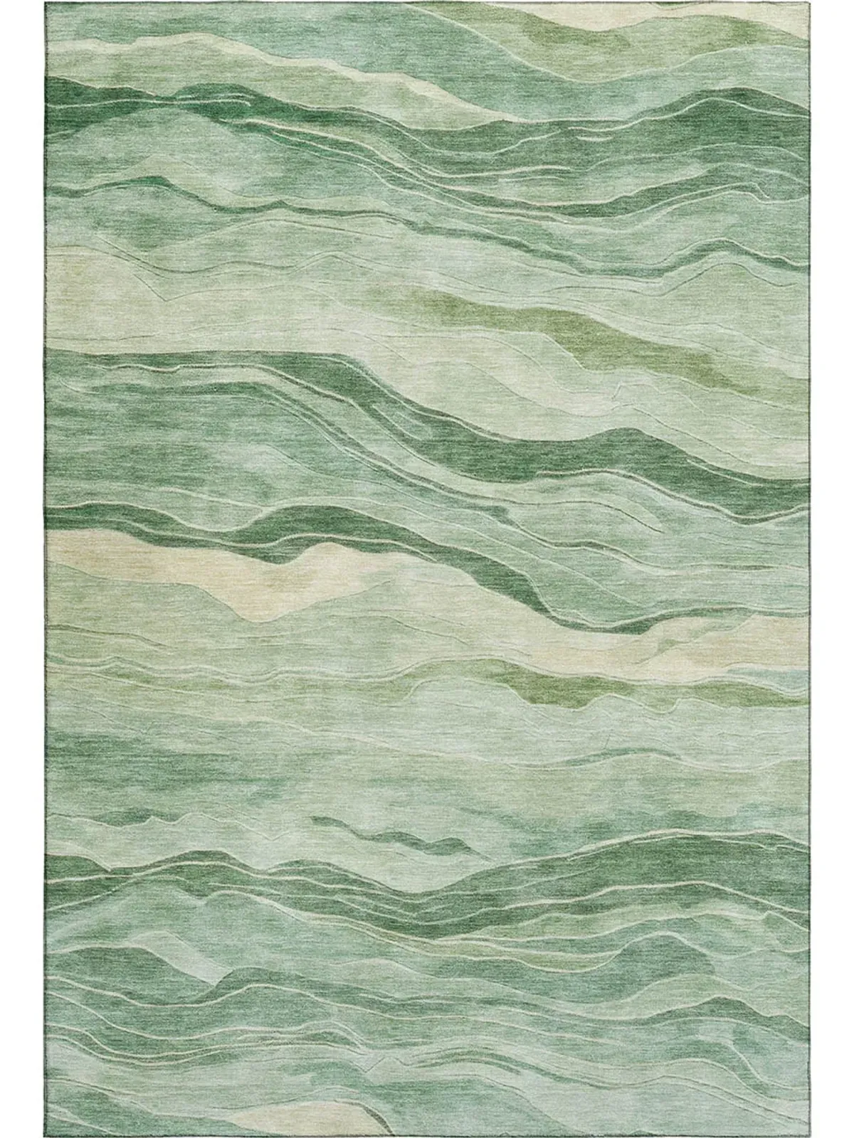 Pacifica PA6 Green 3' x 5' Rug