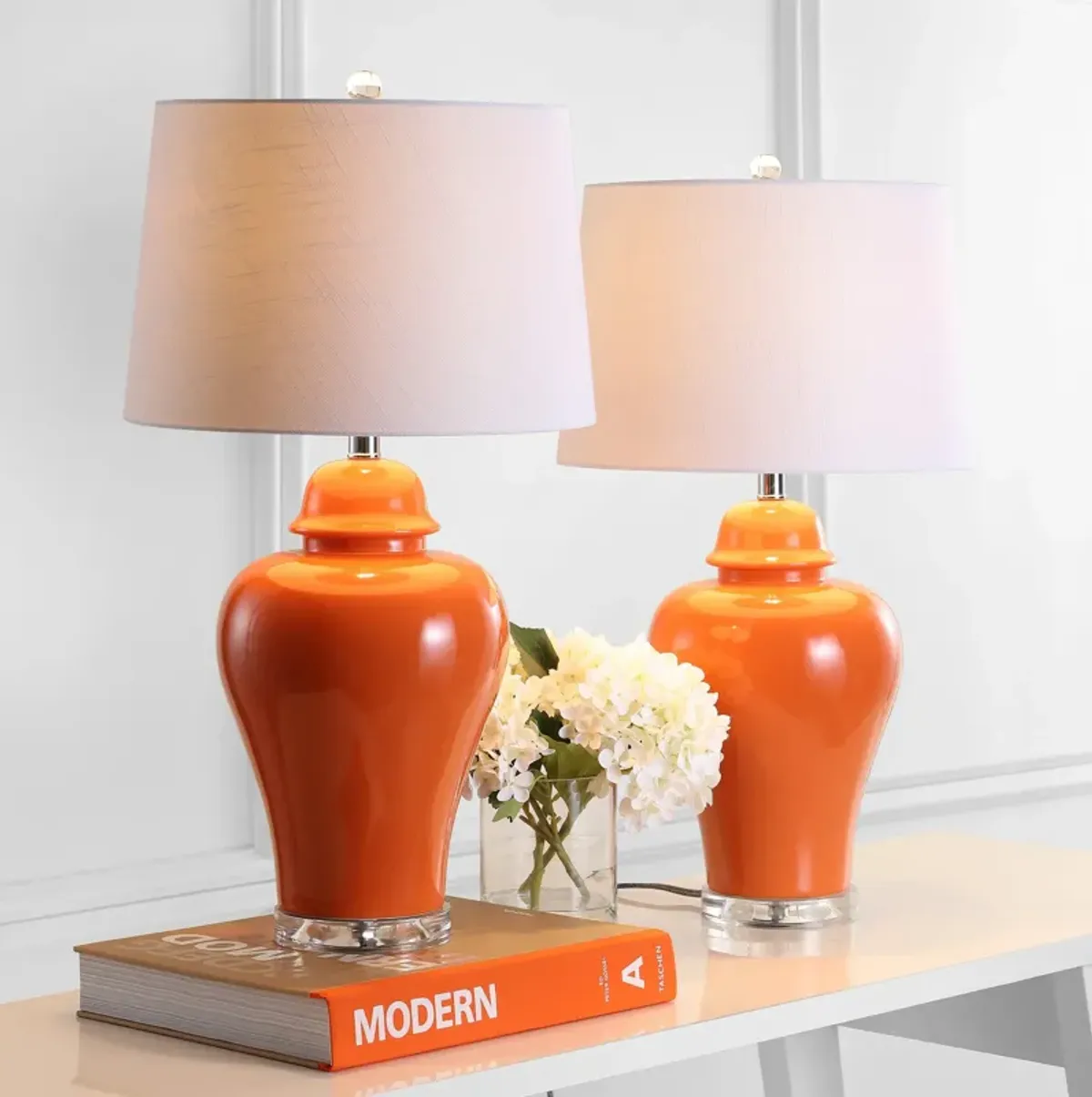 Winnie Ceramic Urn LED Table Lamp (Set of 2)