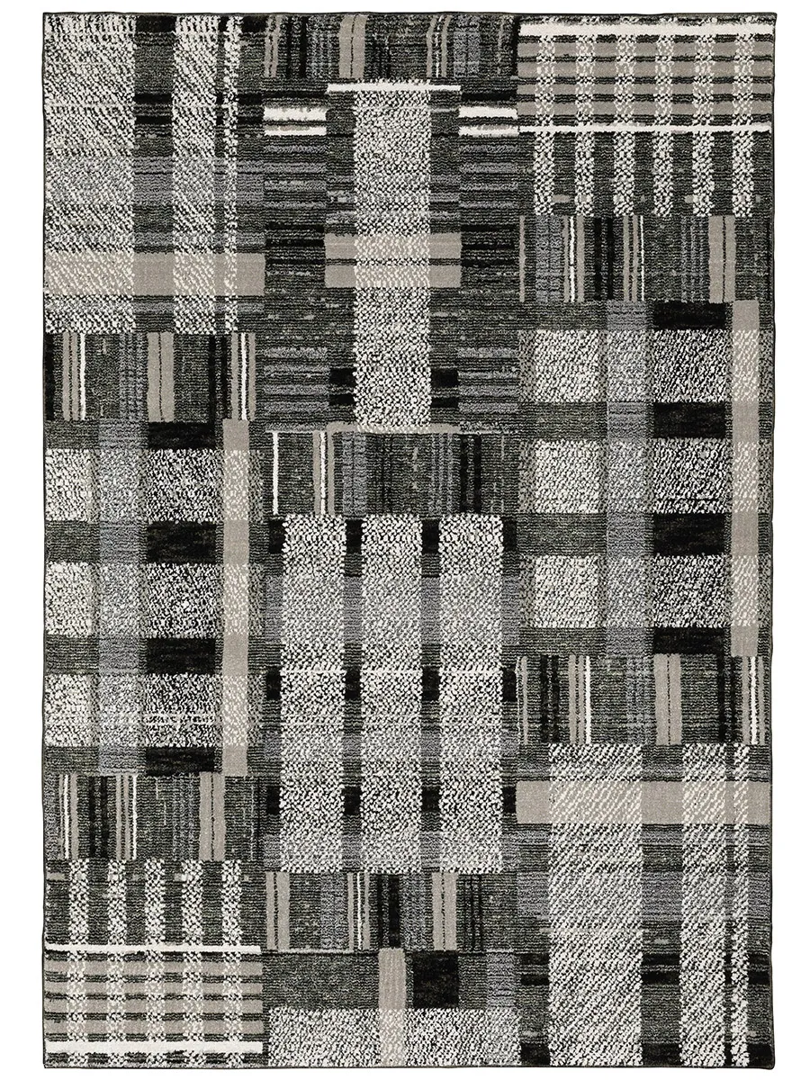 Atlas 3'3" x 5'2" Black Rug