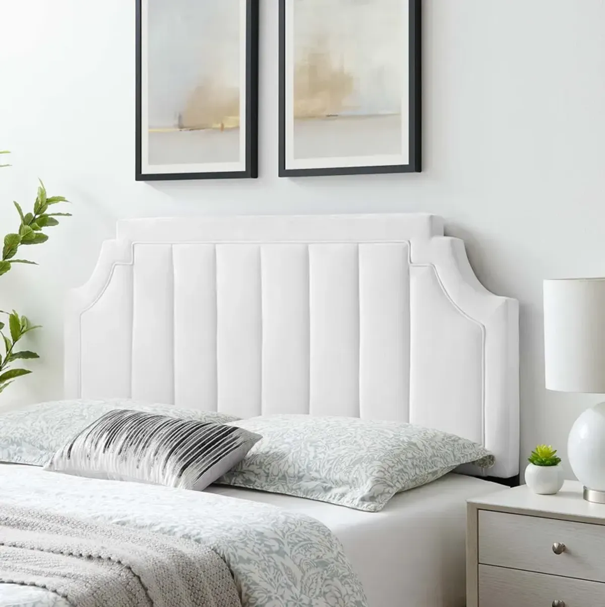 Modway - Alyona Channel Tufted Performance Velvet King/California King Headboard