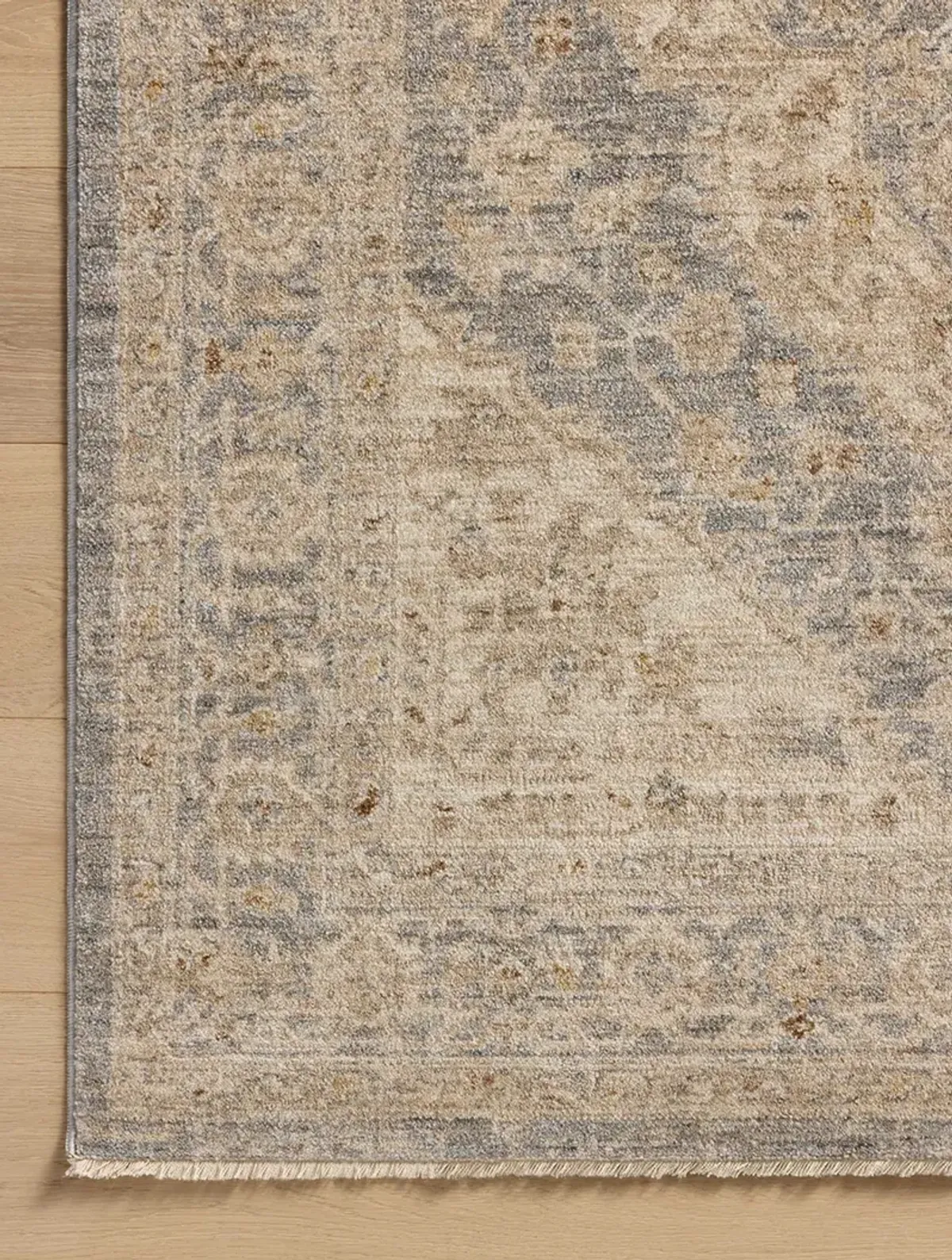 Junie Denim/Natural 9'6"x9'6" Round Rug