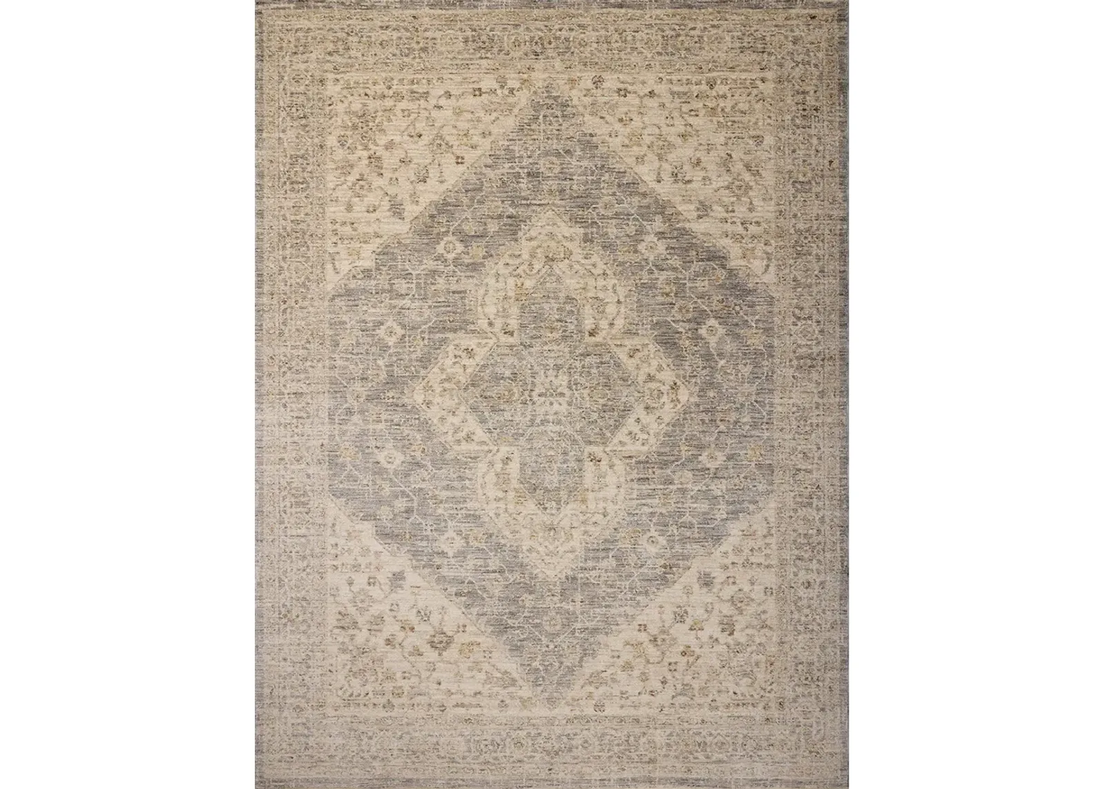 Junie Denim/Natural 9'6"x9'6" Round Rug