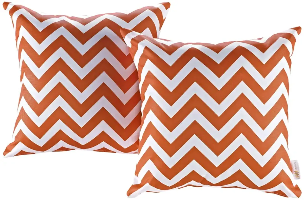 Chevron Modway Two Piece Outdoor Patio Pillow Set