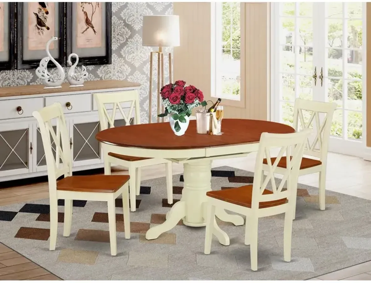 Dining Room Set Buttermilk & Cherry