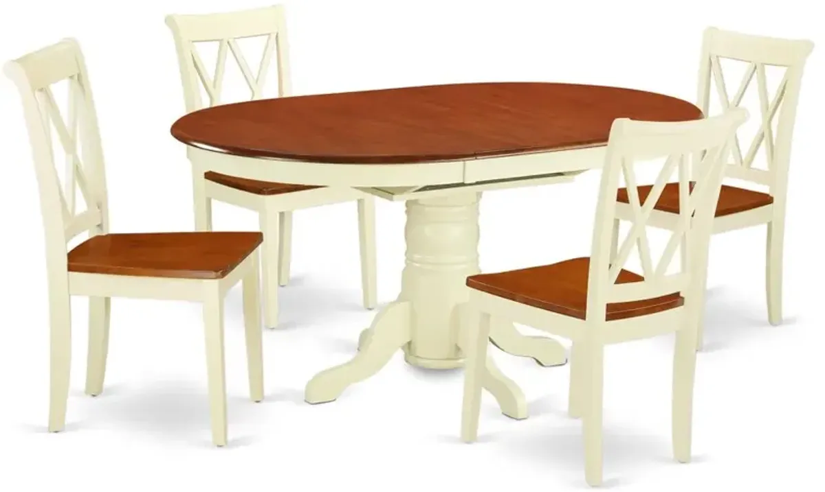 Dining Room Set Buttermilk & Cherry