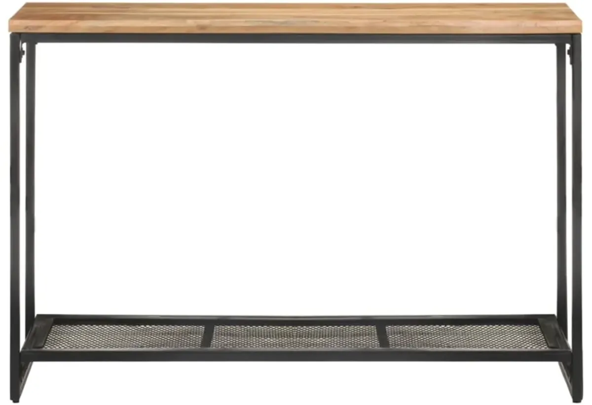 vidaXL Console Table 43.3"x13.8"x29.5" Solid Acacia Wood