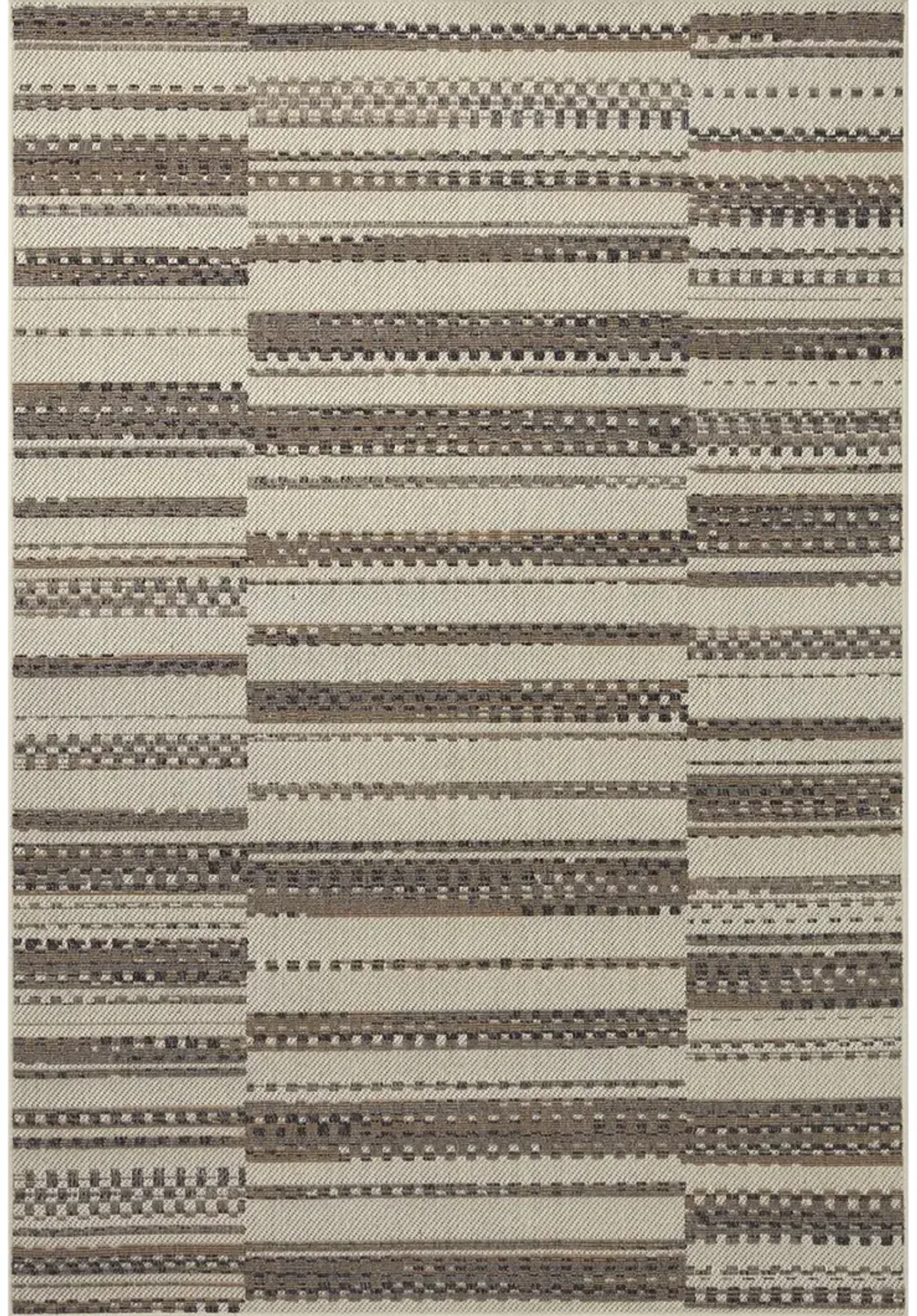 Rainier RAI08 Ivory/Taupe 5'3" x 7'7" Rug