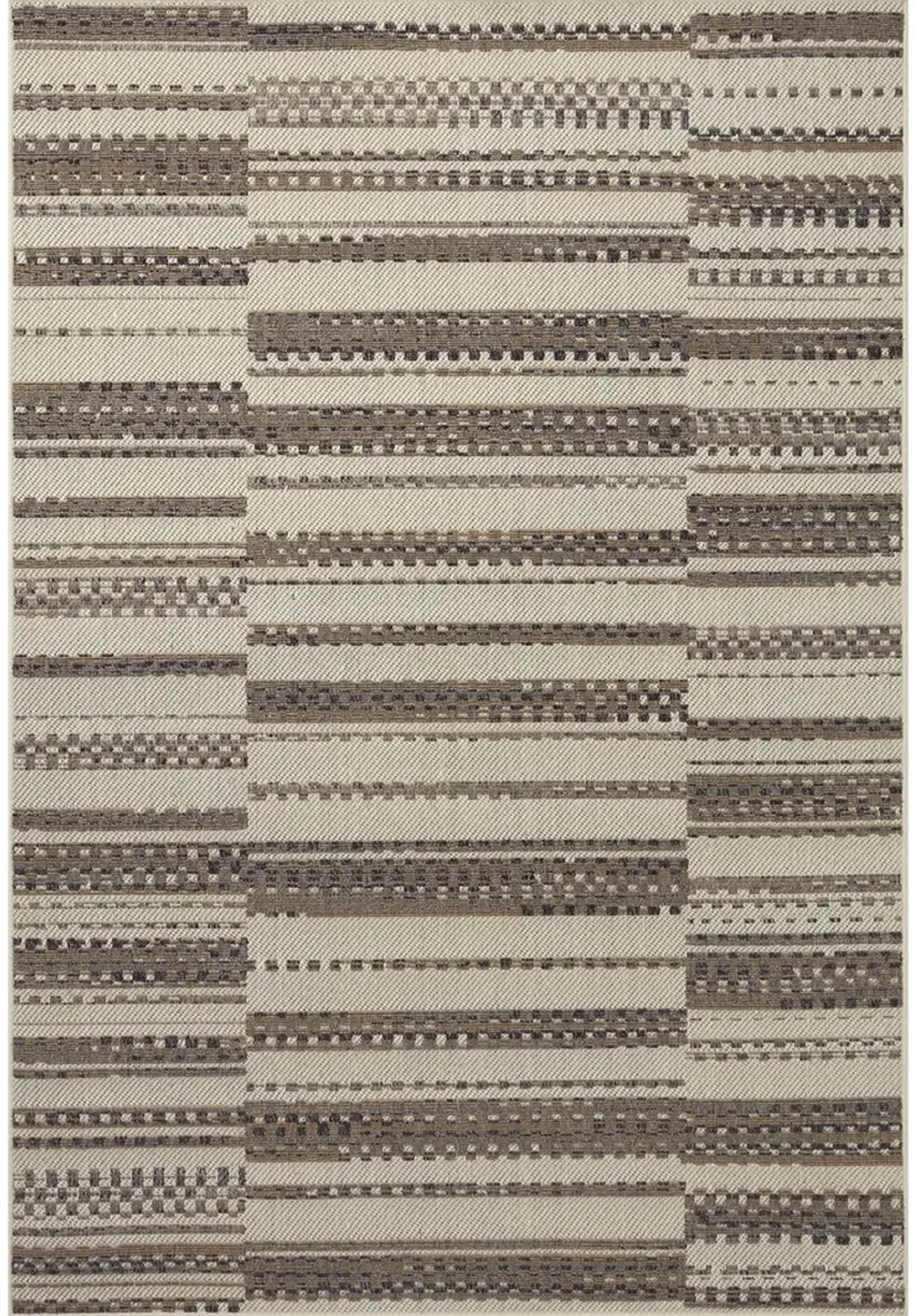 Rainier RAI08 Ivory/Taupe 5'3" x 7'7" Rug