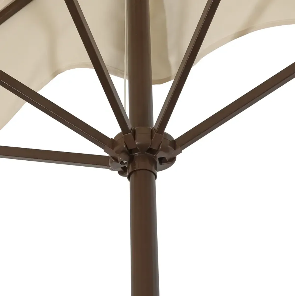 Sidney Classic MidCentury Rectangular Half Market Patio Umbrella with Crank, Wind Vent and UV Protection