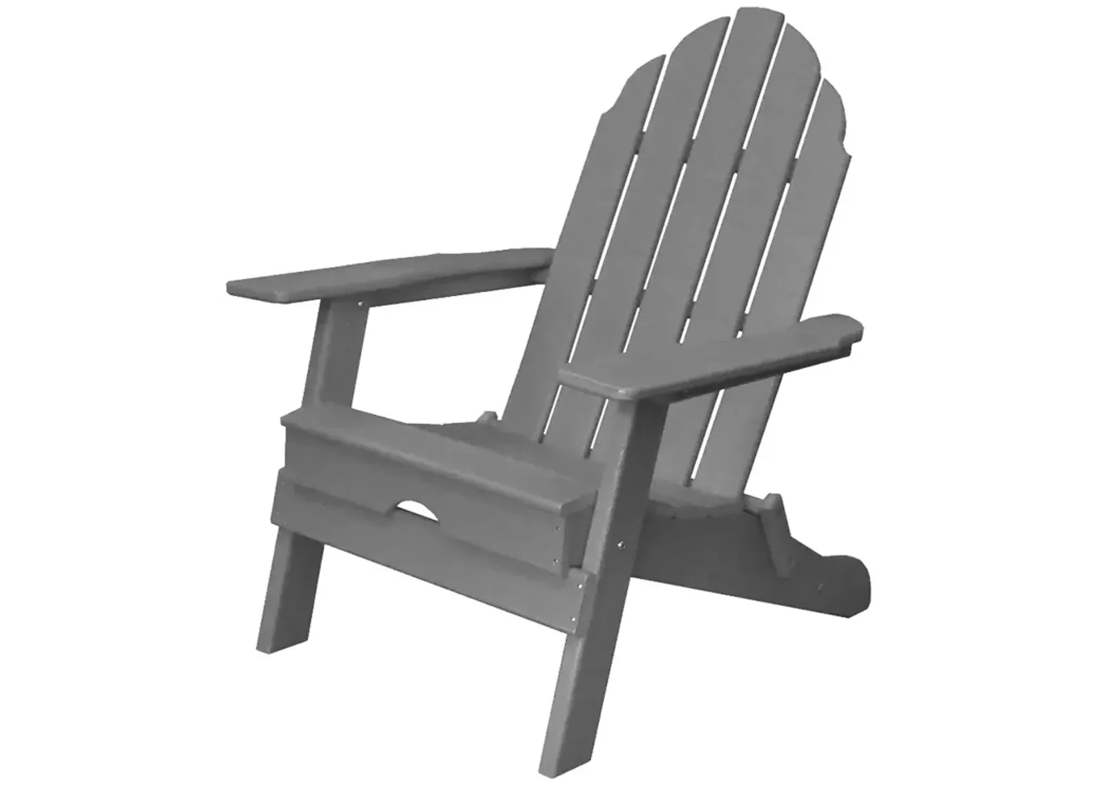 ResinTEAK Folding Adirondack Chair For Fire Pits, Patio, Porch, and Deck, New Tradition Collection